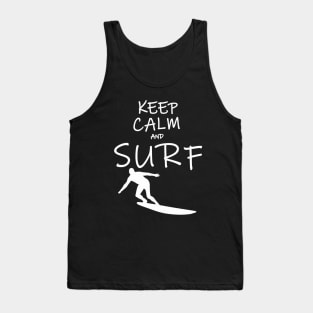 Keep Calm and Surf Tank Top